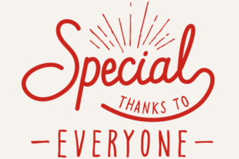 Special Thanks to Everyone