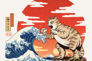 Neko Saurus Great Wave